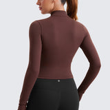 Women's Butterluxe Cropped Outerwear Full Zip Jackets Magenta Purple