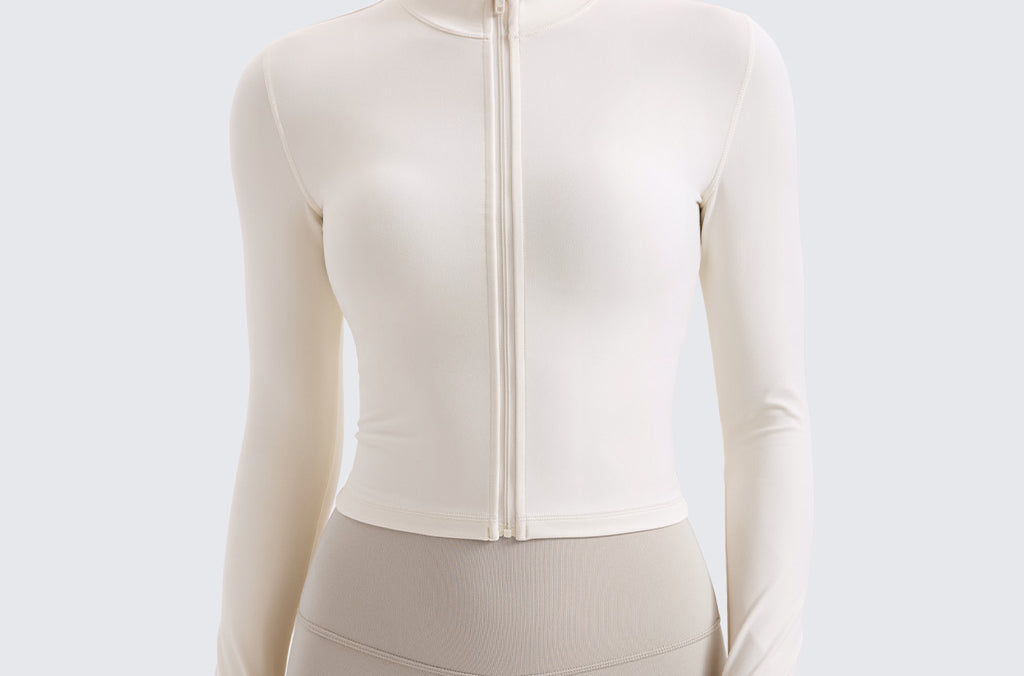 Women's Butterluxe Cropped Outerwear Full Zip Jackets Pink Peony