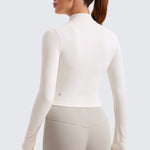 Women's Butterluxe Cropped Outerwear Full Zip Jackets Pink Peony