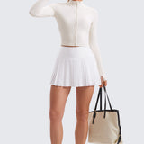 Women's Butterluxe Cropped Outerwear Full Zip Jackets Pink Peony