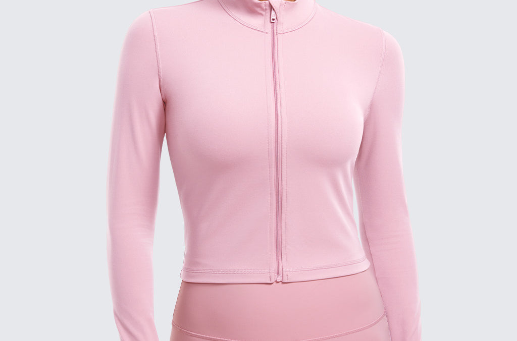 Women's Butterluxe Cropped Outerwear Full Zip Jackets Hot Fudge Brown