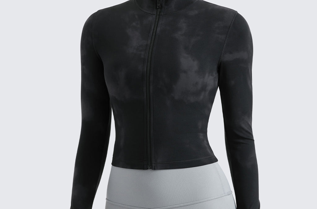 Women's Butterluxe Cropped Outerwear Full Zip Jackets White Apricot