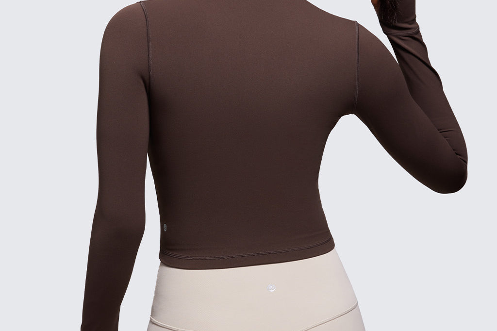 Women's Butterluxe Cropped Outerwear Full Zip Jackets Hot Fudge Brown