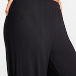 SOULVOR Wide Leg Casual Pants Black