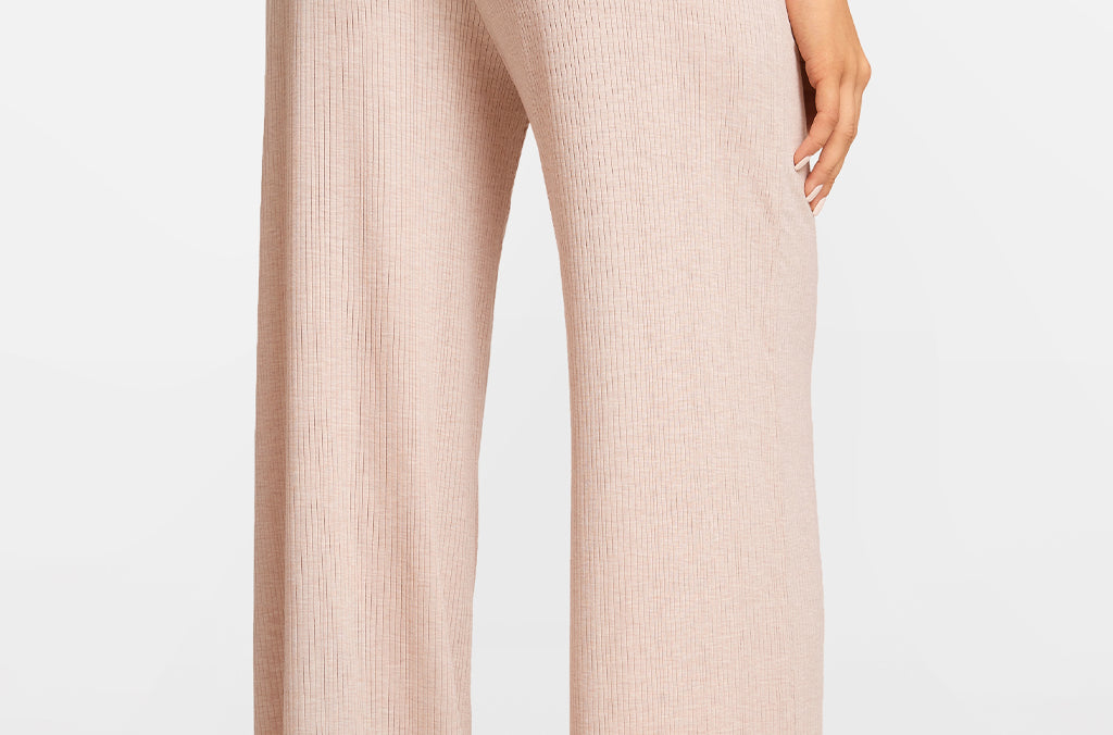 SOULVOR Wide Leg Casual Pants Light Khaki Heather