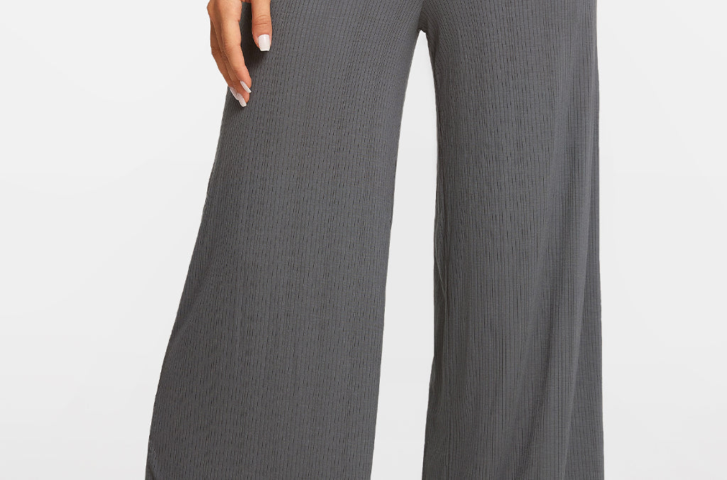 SOULVOR Wide Leg Casual Pants Twilight Gray