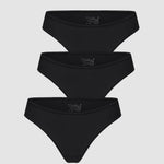 Women's Cheeky High Cut Bikini 3 Pack Basic 03 (3pack)