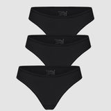 Women's Cheeky High Cut Bikini 3 Pack Basic 03 (3pack)