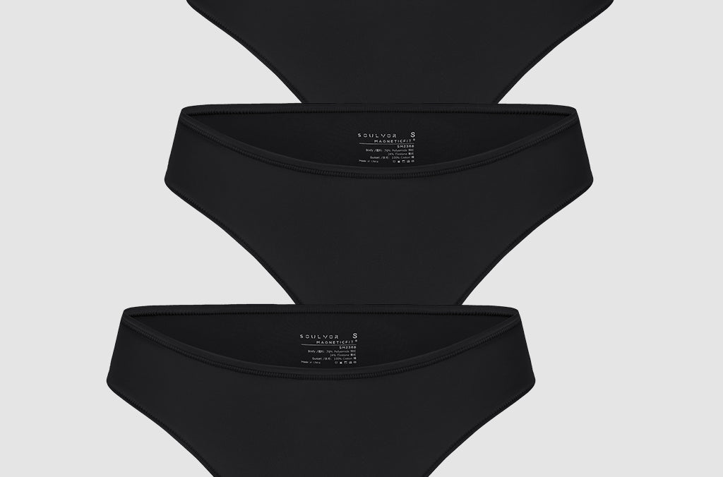 Women's Cheeky High Cut Bikini 3 Pack Basic 03 (3pack)