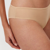 Women's Cheeky High Cut Bikini 3 Pack Parchment (3pack)