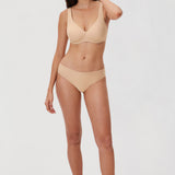 Women's Cheeky High Cut Bikini 3 Pack Parchment (3pack)