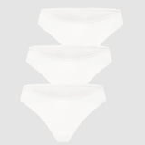 Women's Cheeky High Cut Bikini 3 Pack Black 3pack