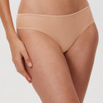 Women's Cheeky High Cut Bikini 3 Pack Beige (3pack)