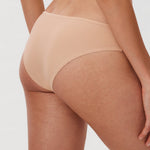 Women's Cheeky High Cut Bikini 3 Pack Beige (3pack)