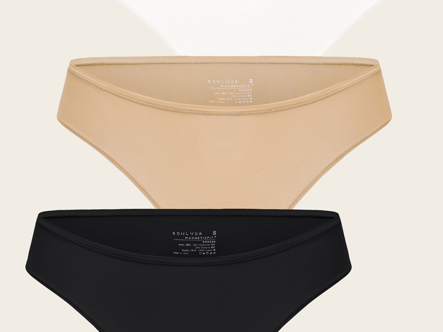 Women's Cheeky High Cut Bikini 3 Pack Basic 03 (3pack)