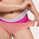Women's Cheeky High Cut Bikini 3 Pack Warm Beige (3pack)
