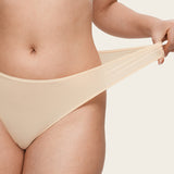 Women's Cheeky High Cut Bikini 3 Pack White (3pack)