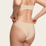 Women's Cheeky High Cut Bikini 3 Pack White (3pack)