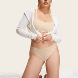 Women's Cheeky High Cut Bikini 3 Pack White (3pack)