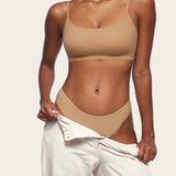 Women's Cheeky High Cut Bikini 3 Pack Parchment (3pack)