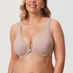 Women's Plunge Racerback Front Closure Bra Gentle Rose