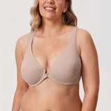 Women's Plunge Racerback Front Closure Bra Gentle Rose