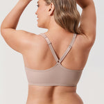 Women's Plunge Racerback Front Closure Bra Gentle Rose