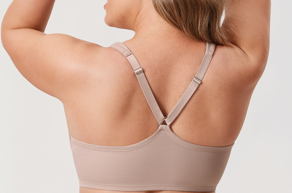 Women's Plunge Racerback Front Closure Bra Gentle Rose