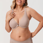 Women's Plunge Racerback Front Closure Bra Gentle Rose