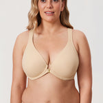 Women's Plunge Racerback Front Closure Bra French Gray