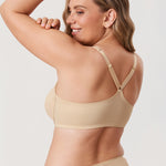 Women's Plunge Racerback Front Closure Bra French Gray