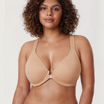 Women's Plunge Racerback Front Closure Bra French Gray