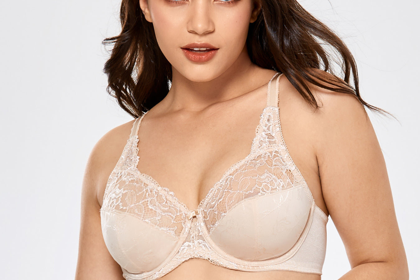 Women's Beauty Lace Bra Beige