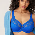 Women's Beauty Lace Bra Sky Blue