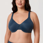 Women's Underwire Minimizer Bra Brown Violet