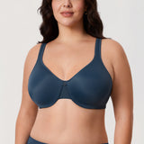 Women's Underwire Minimizer Bra Brown Violet