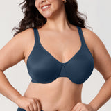 Women's Underwire Minimizer Bra Brown Violet
