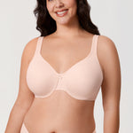 Women's Underwire Minimizer Bra Lipstick Red