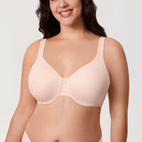 Women's Underwire Minimizer Bra Lipstick Red