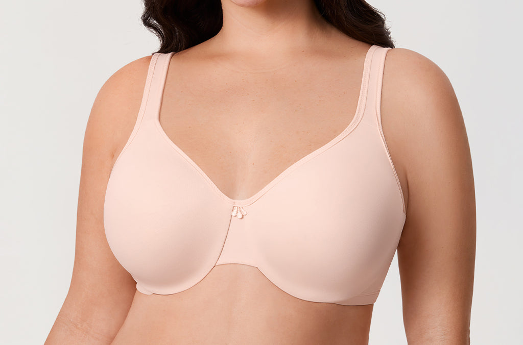 Women's Underwire Minimizer Bra Lipstick Red