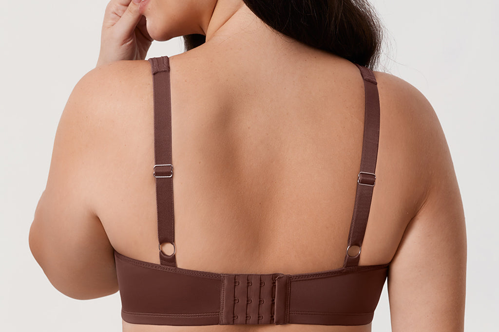 Women's Underwire Minimizer Bra Brown Violet