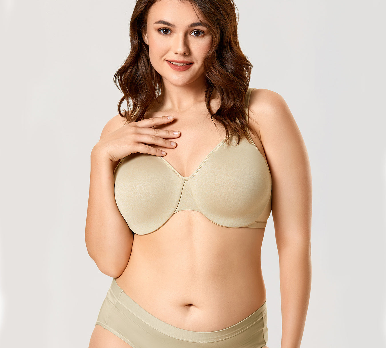 Women's Soft Minimizer Bra Oatmeal Heather