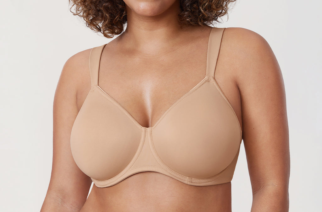 Women's Smooth Minimizer Underwire Bra Beige
