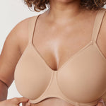 Women's Smooth Minimizer Underwire Bra Beige
