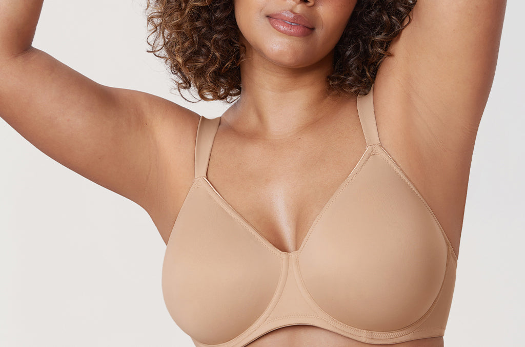 Women's Smooth Minimizer Underwire Bra Beige