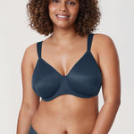 Women's Smooth Minimizer Underwire Bra Brown Purple