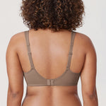 Women's Smooth Minimizer Underwire Bra Brown Purple