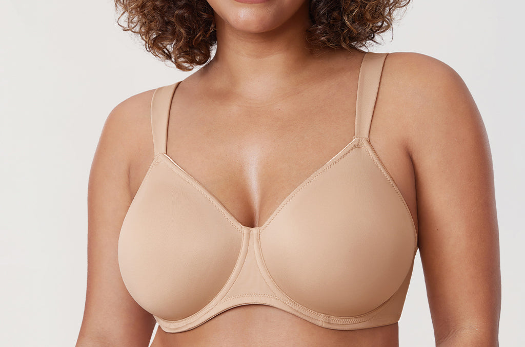 Women's Smooth Minimizer Underwire Bra Beige