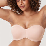 Women's Underwire Strapless Bra Gentle Rose