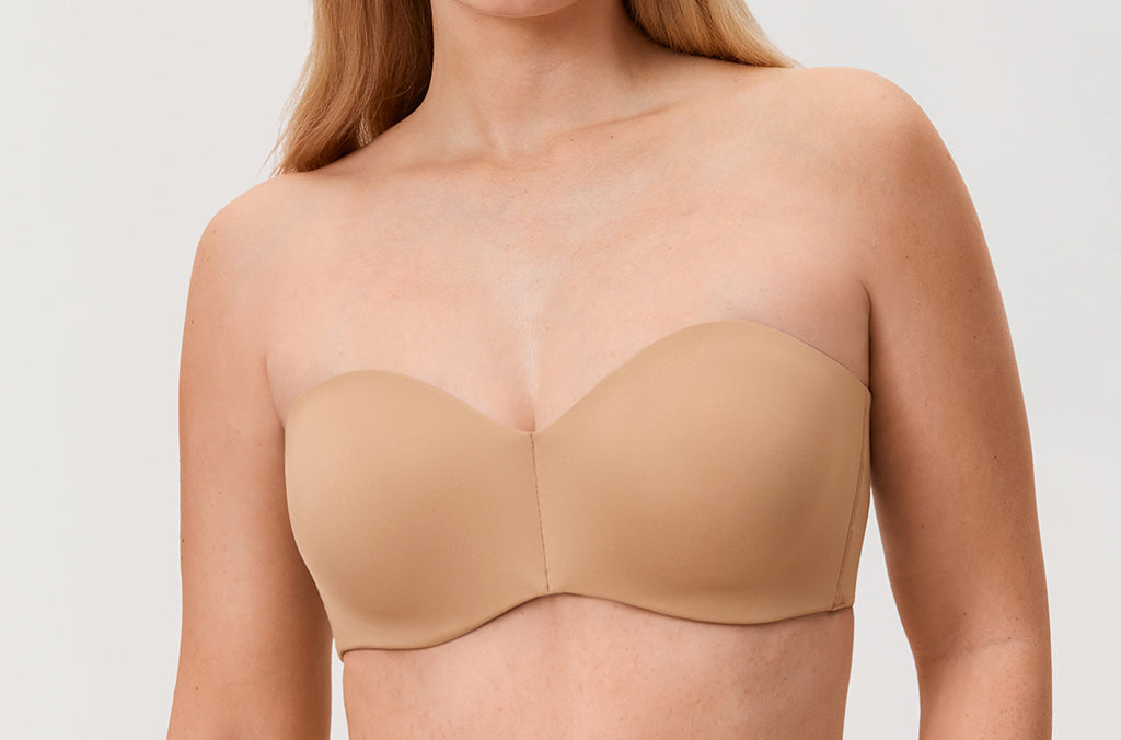 Women's Underwire Strapless Bra Barely Buff